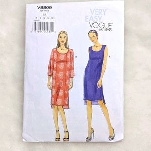 Vogue Dress Sewing Pattern V8809 Dress